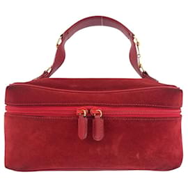 Borsa Vanity Gucci in scamosciato con Horsebit