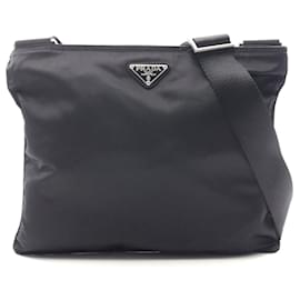 Borsa a tracolla in nylon Prada Nero