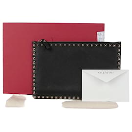 Pochette Rockstud Valentino Garavani Noir Cuir
