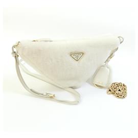 Borsa a tracolla Prada Off-White e Giallo