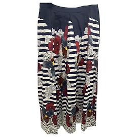 Philosophy Di Alberta Ferretti Philosophy Falda Larga Estampado Floral y Rayas