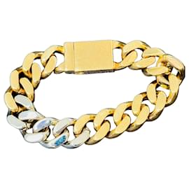 Bracciale a maglia curb Saint Laurent dorato