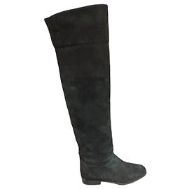 Autre Marque Botas François Pinet de ante negro por encima de la rodilla