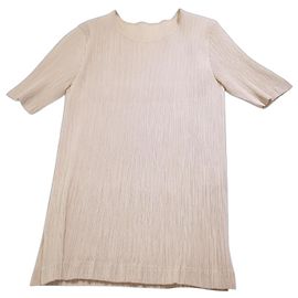 Issey Miyake Pleats Please Blusa Crema