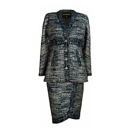 Chanel Egypt Métiers d’Art Tweed-Kostüm Schwarz und Gold