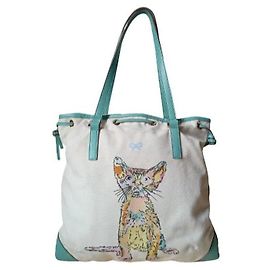 Anya Hindmarch Tote Bag mit Katzen-Print