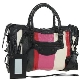 BALENCIAGA Borsa Classic City in pelle 2way Nera 431621 Auth 185339M