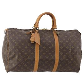 LOUIS VUITTON Borsa Boston Monogram Keepall 50 M41426 LV Auth 183099A