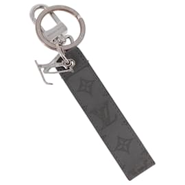 Charm per borsa LOUIS VUITTON in pelle grigio argento M00893 LV Auth 186716