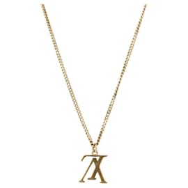 Collana LOUIS VUITTON LV Upside Down in metallo Gold M62682 LV Auth 185785M - Louis Vuitton