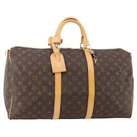LOUIS VUITTON Borsa Boston Monogram Keepall 50 M41426 LV Auth 183612SAV