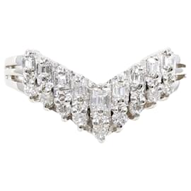 Autre Marque PT900 Platinring mit 0.32ct Diamant