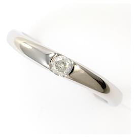 Autre Marque PT900 Platinring mit Diamant