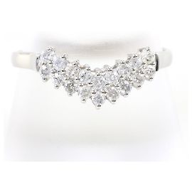 Autre Marque Platinring mit Diamant