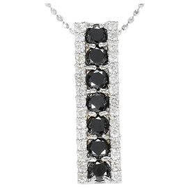 Autre Marque Collana in oro bianco 18K e diamanti