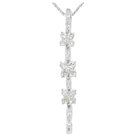 Autre Marque Collar de oro blanco de 18K y diamantes