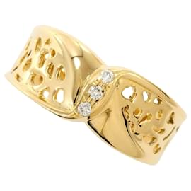 18K Gelbgold-Ring mit Diamant - Autre Marque