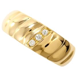 18K Gelbgold-Ring mit Diamant - Autre Marque