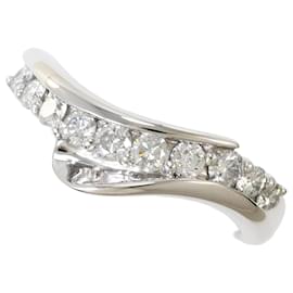 18K Weißgold-Ring mit Diamant - Autre Marque