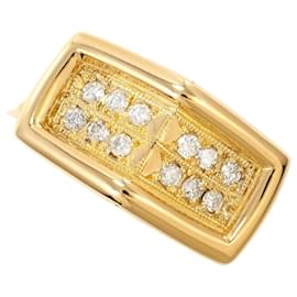 Autre Marque 18K Gelbgold-Ring mit Diamant