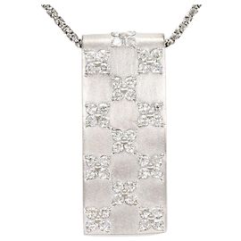 Autre Marque Collar de oro blanco de 18K y diamantes