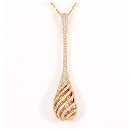Autre Marque 18K Roségold Diamant Halskette