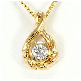 Autre Marque Collana in oro giallo 18K e diamanti