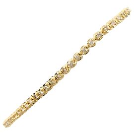 Autre Marque Armband mit Anhängern aus 18K Gelbgold mit Diamant