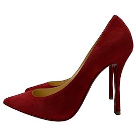 Christian Louboutin Decoltish 100 Décolleté Camoscio Rosso