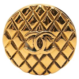 Spilla tonda vintage Chanel Coco Mark