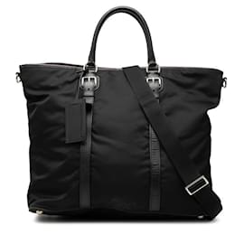 Borsa a mano/Borsa a tracolla con placca logo Triangle Prada