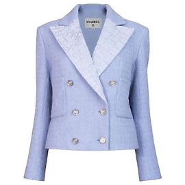 Chanel Jaqueta de Tweed Lavanda Outono 2021