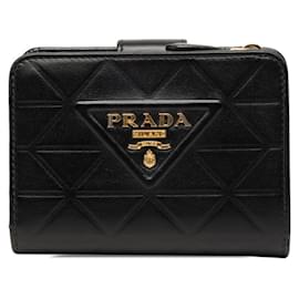 Cartera de doble pliegue con logotipo Triangle Prada
