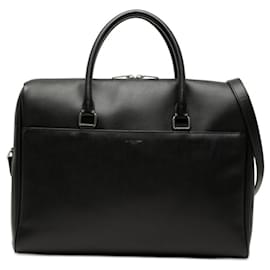 Borsa a tracolla in pelle nera Saint Laurent