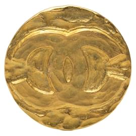 Spilla rotonda vintage Chanel Coco Mark