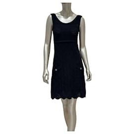 Robe Chanel Black Woven - FR38 Occasion