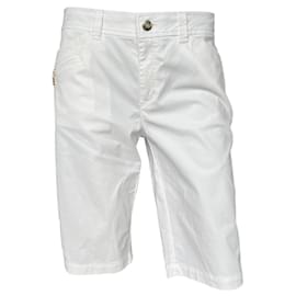 Bogner Pantalones cortos en mezcla de algodón blanco