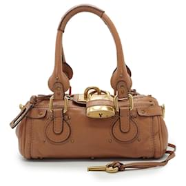 Chloé Piccola borsa a mano e borsa a tracolla Paddington in pelle color tan