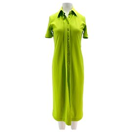 Tod's Kleid in Neon Grün aus Polyester