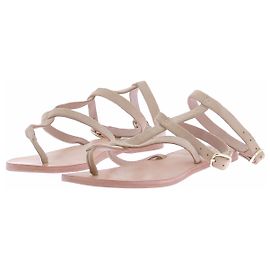 Manebi Beige Wildleder-Sandalen