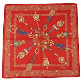 Celine Foulard in cotone motivo equestre - Céline
