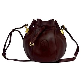 Borsa a tracolla in pelle Cartier Vintage Must Line Logo