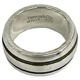 Tiffany & Co Anello Tiffany Vintage Grooved Double Line