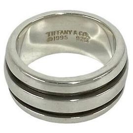 Tiffany & Co Anello Tiffany Vintage Grooved Double Line