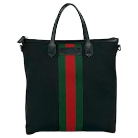 Borsa a mano GUCCI Sherry Line Canvas Leather