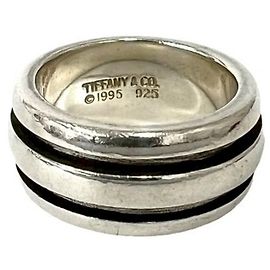 Tiffany & Co Anello Tiffany Vintage Grooved Double Line Band