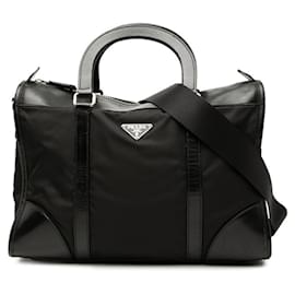 Borsa a mano/Borsa a tracolla con placca logo Triangle Prada