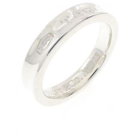 Tiffany & Co. 1837 Narrow Silver Band Ring Ring