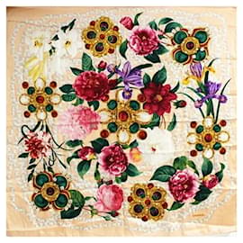 Bufanda Chanel Floral Multicolor