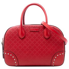 Borsa Gucci Red Diamante Bright Leather